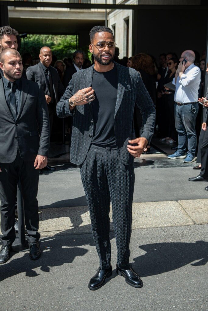 Milan Fashion Week - Guests at the Giorgio Armani fashion show